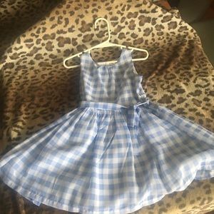 Light blue and White plaid dress 👗